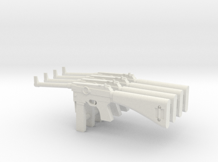 1:16 MAS-38 French SMG x4 3d printed