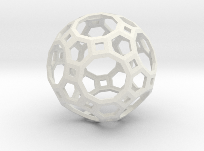 Truncated icosidodecahedron 3d printed 
