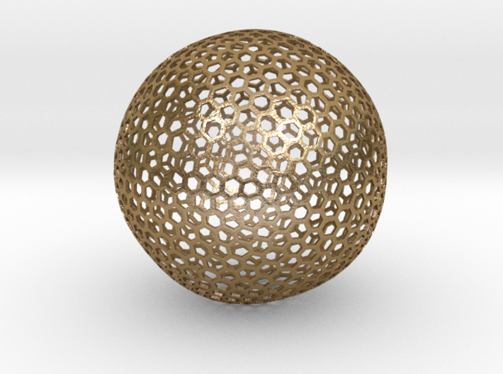 Geodesic Golf Ball (A) 3d printed 