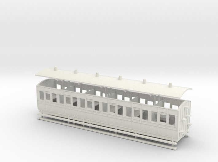  4mm scale LBER All Third or Composite Carriage 3d printed 