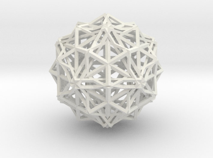 icosidodecahedron 3d printed 