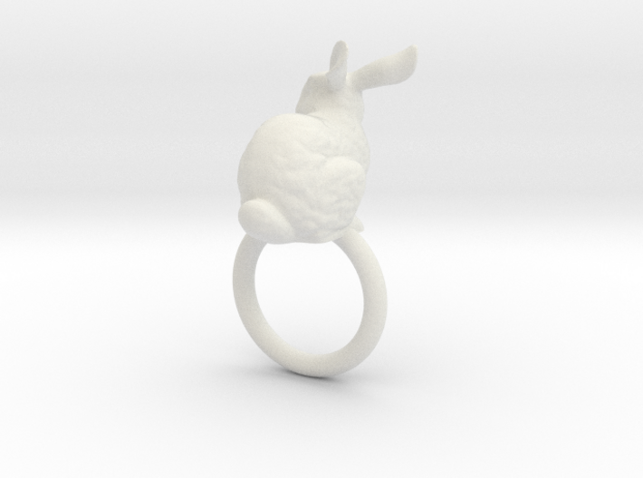 Ring Rabbit 17 size S 3d printed 