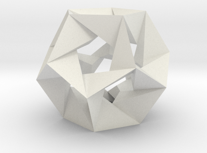 Icosahedron stellation (small) 3d printed 