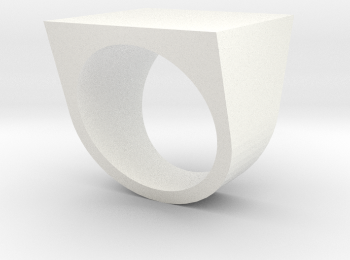 Square Ring 3d printed 