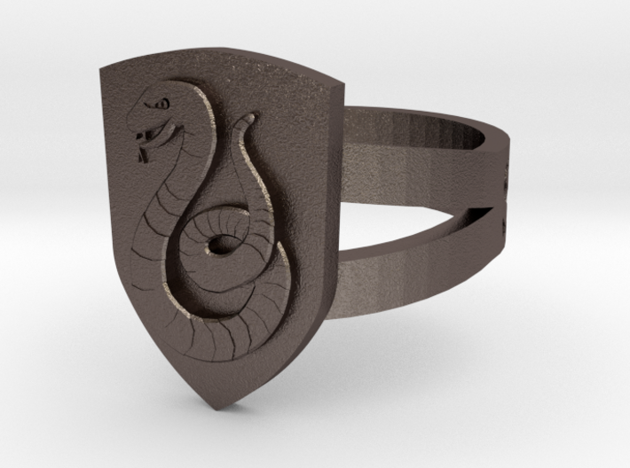 Slytherin Crest Ring 3d printed 
