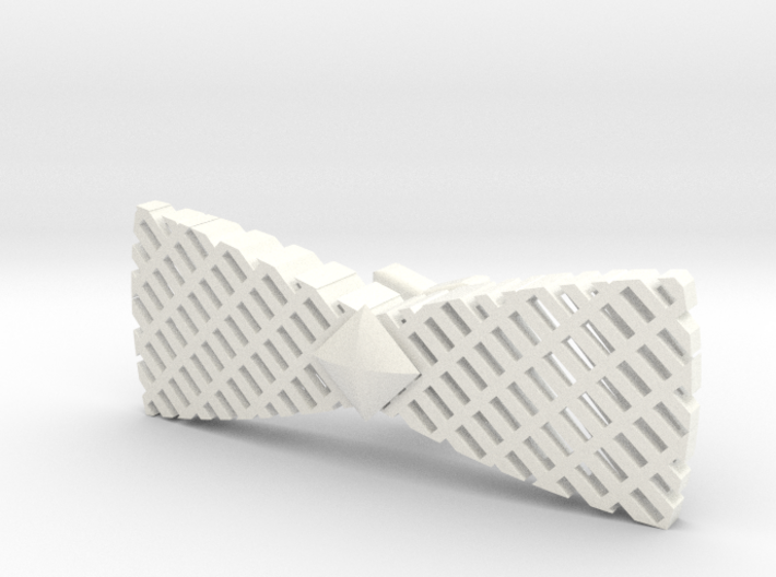 Spinning bow tie - stretched checker 3d printed 
