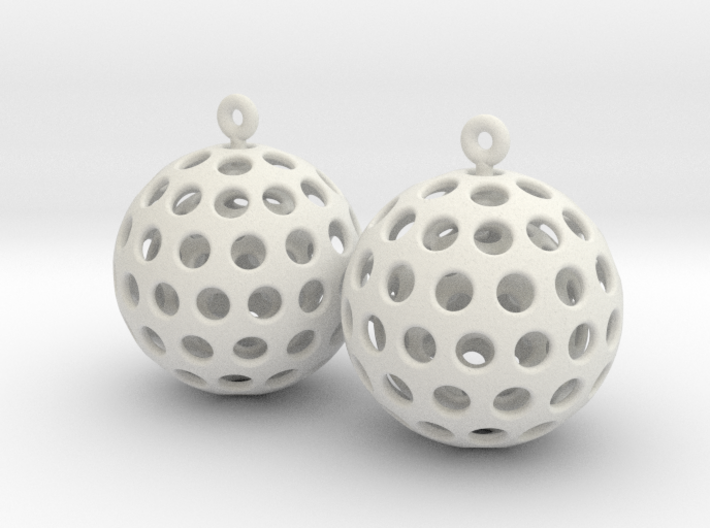 SPIN - earrings 3d printed 