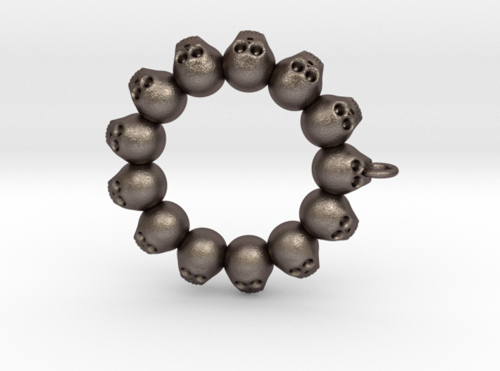 Thirteen Skull pendant 3d printed