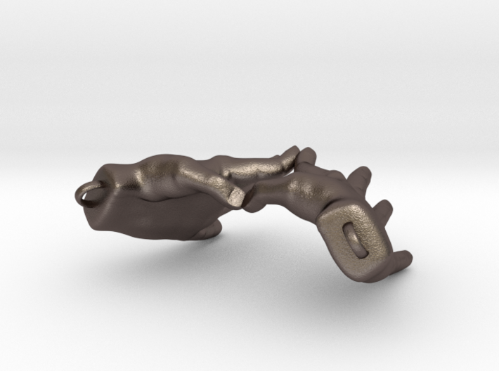 Hand Heart w/ Chain Loops 3d printed 