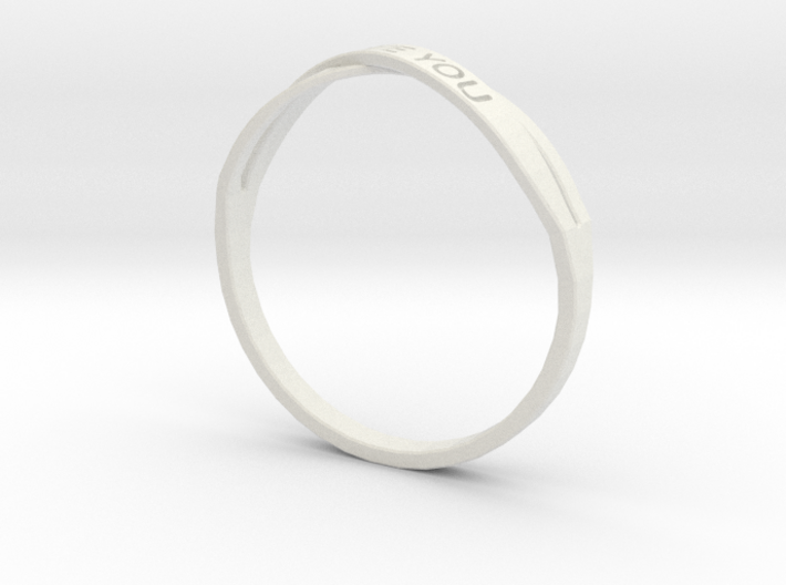 I Love You ring US12 3d printed 
