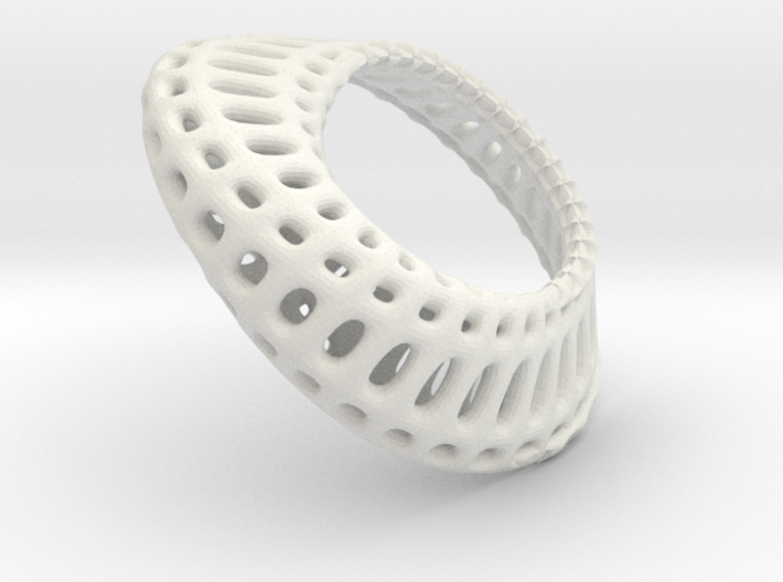 mobius band wireframed 38mm 3d printed 