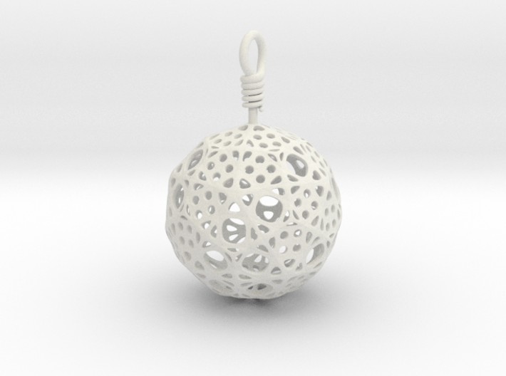 Pendant Subdivided Spher 3d printed 