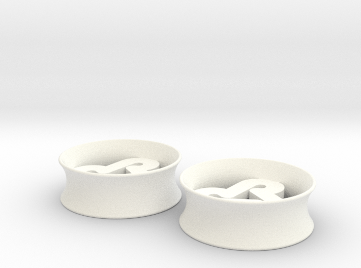 Lecrae Rehab Ear Gauge Set (1") 3d printed 