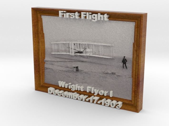 'First Flight' 3D Relief Framed Micro-Painting 3d printed 