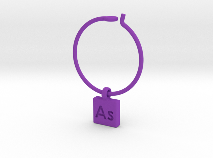 Element Wine Charm - As 3d printed 