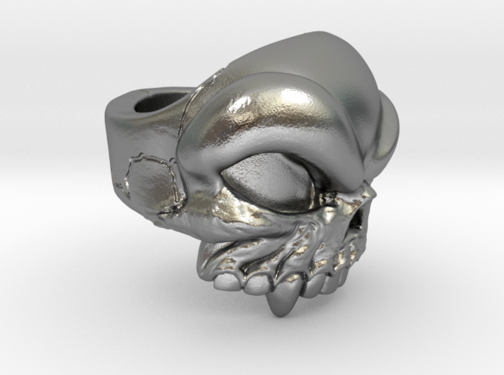 Old School Skull Ring - Size 6.5 3d printed 