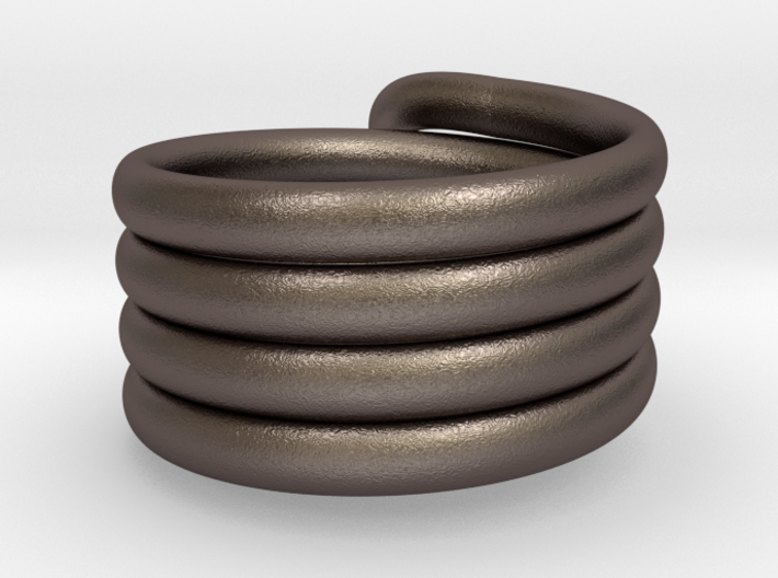 Continuous Coiled Ring-Size 10 3d printed 