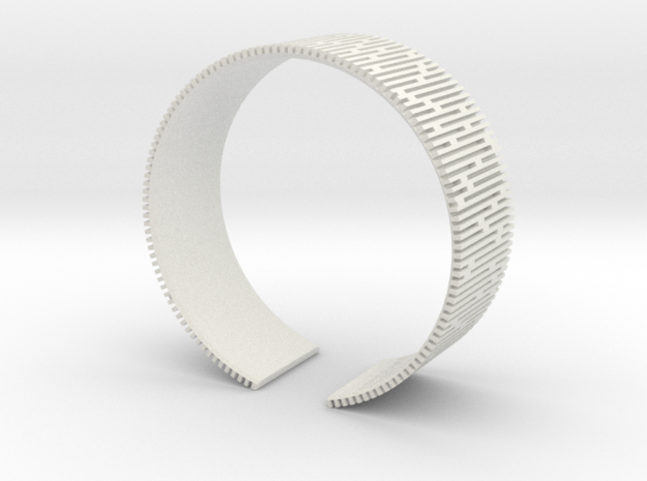 Crescent Bracelet (S) 3d printed 