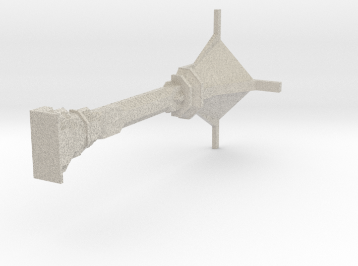 Dwarven Column Wall 3d printed 