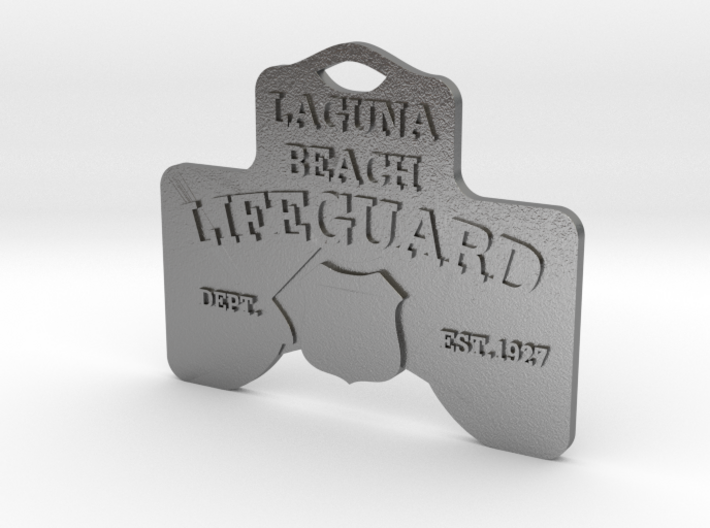 Laguna Beach Insignia Jewerly Charm (thin) 3d printed 