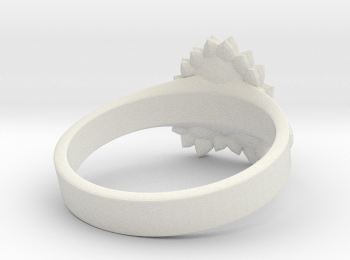 Crystal Heart Ring 3d printed 