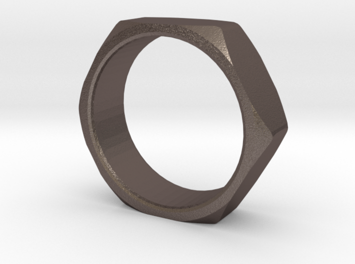 Nut Ring Size 9 3d printed 