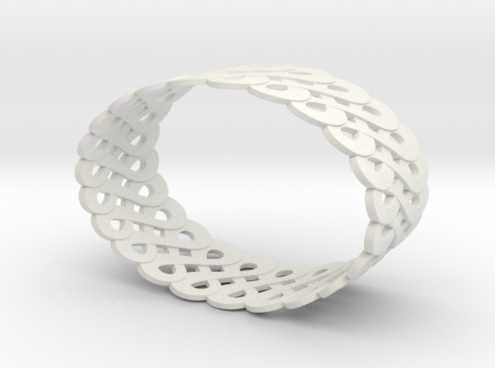 Infinite like loops - Bracelet 3d printed 