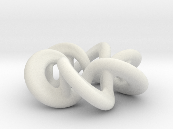 Flared Circular Double Helix Pendant 3d printed 