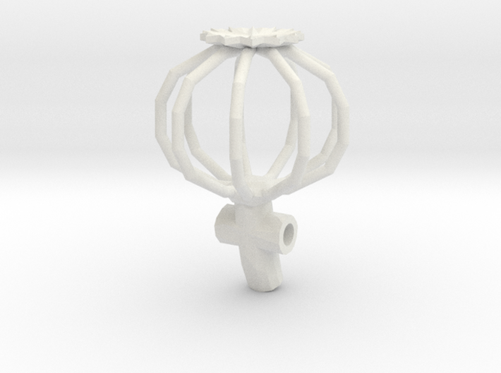 3D Printed Poppy Pendant 3d printed 