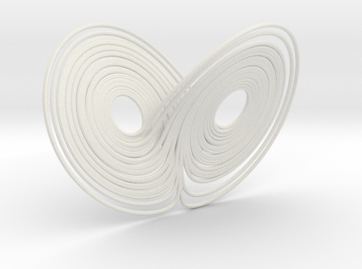 Lorentz attractor 100mm 3d printed 