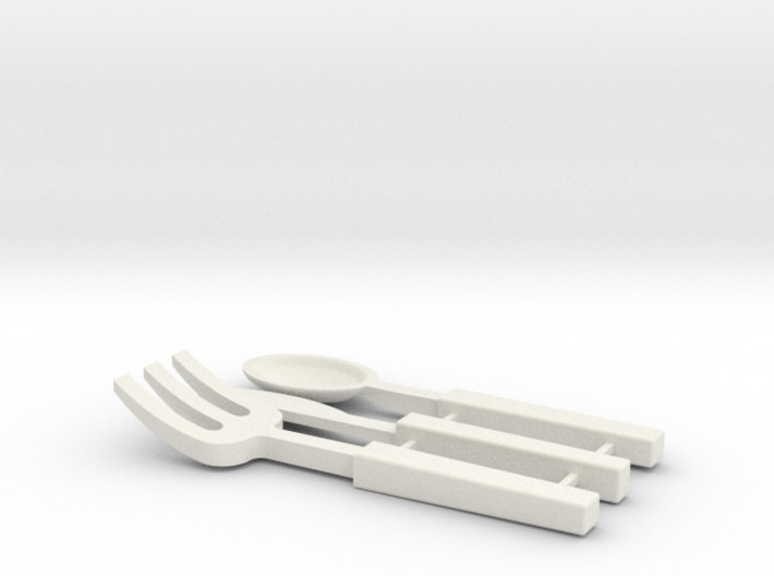 BJD Cutlery Display Set 3d printed 