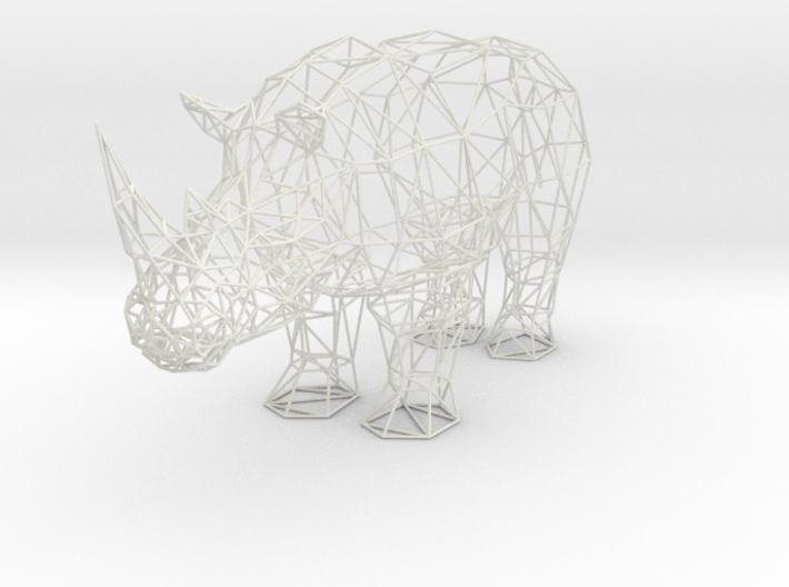 Digital Safari- Rhino (Large) 3d printed 