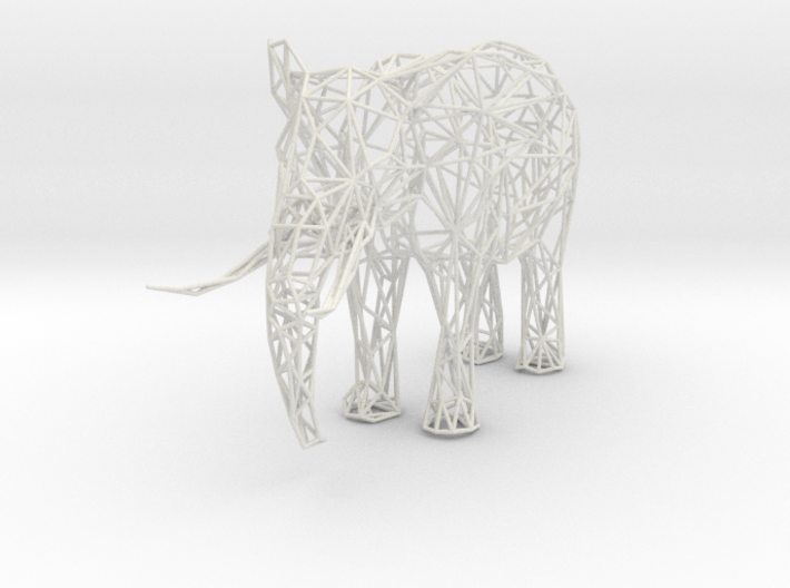 Digital Safari- Elephant (Medium) 3d printed 