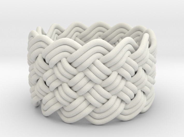 Turk's Head Knot Ring 6 Part X 13 Bight - Size 7 3d printed 