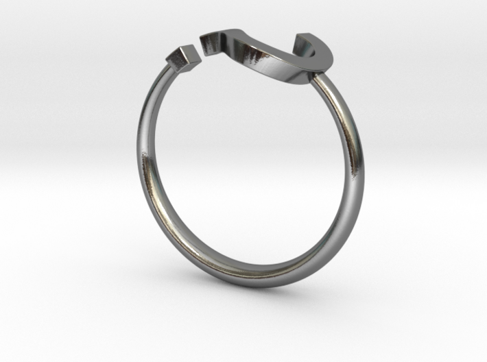 Question Mark Ring Size 11 3d printed 