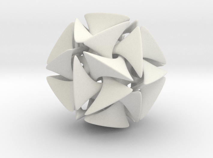 Dodecahedron II, medium 3d printed 