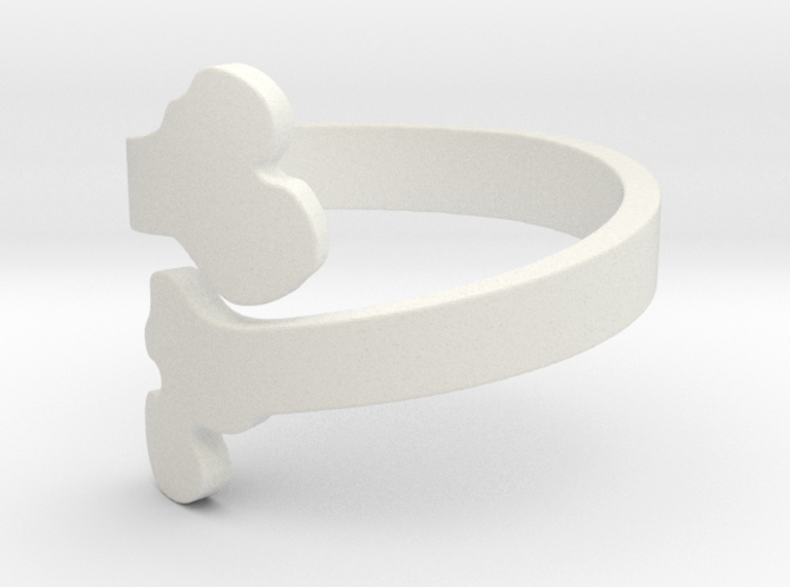 Crossed Bone Ring Size 6.75 3d printed 