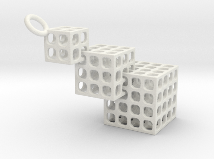 Cut Cube Binary 3d printed 