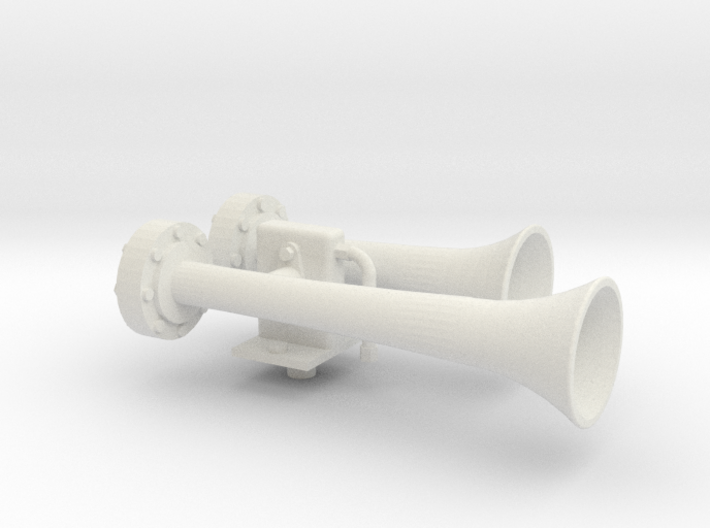 1" Scale Dual Air Horn 3d printed 