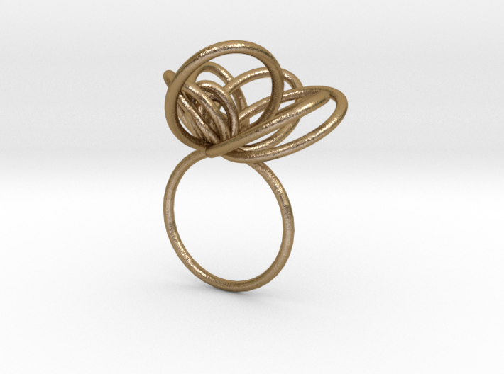 Flora Ring A (Size 7) 3d printed 