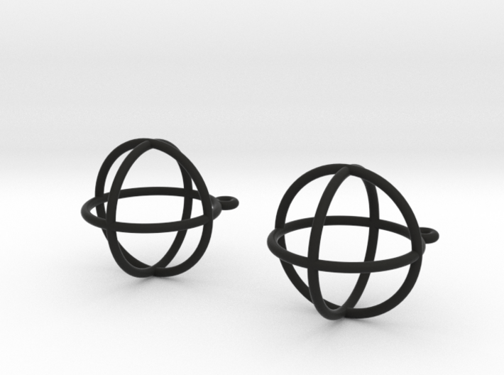 Orbit Earrings 3d printed 