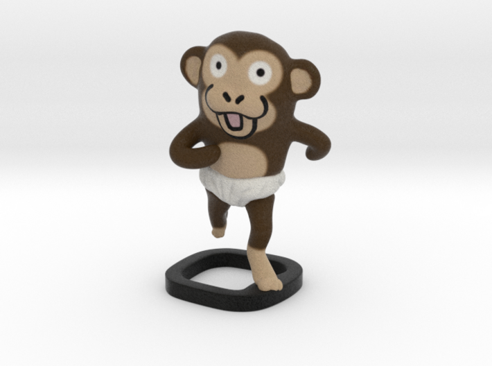 Diaper Monkey 3d printed 