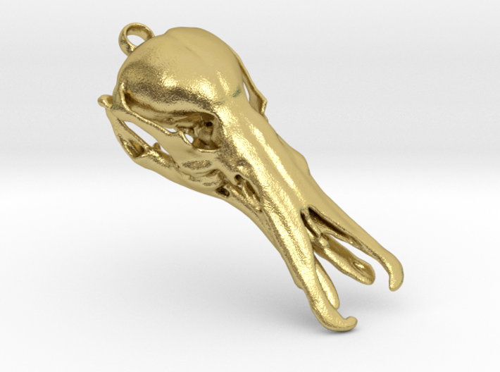 Platypus skull pendant 3d printed 