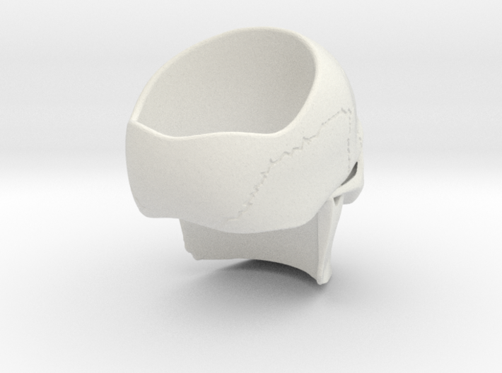 High Detail Skull Ring with Attitude (Men's or Wom 3d printed 