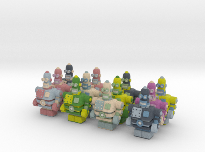 USB Robot's Army 3d printed 