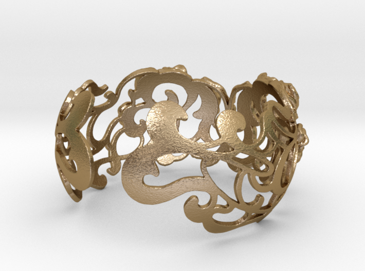 baroque bracelet 3d printed 