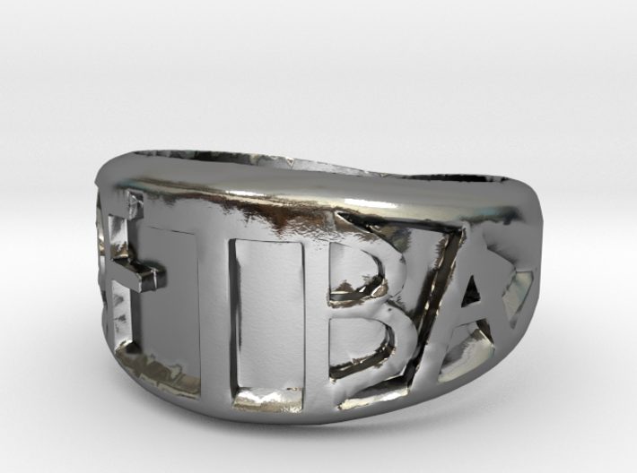 DFTBA 'Don't Forget To Be Awesome' Ring 3d printed 