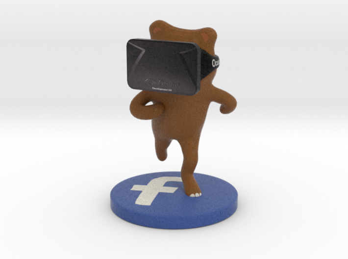 Virtual Reality Facebook Bear 3d printed 