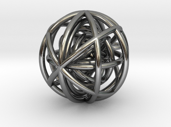 Geometrical Sphere Pendant 3d printed 