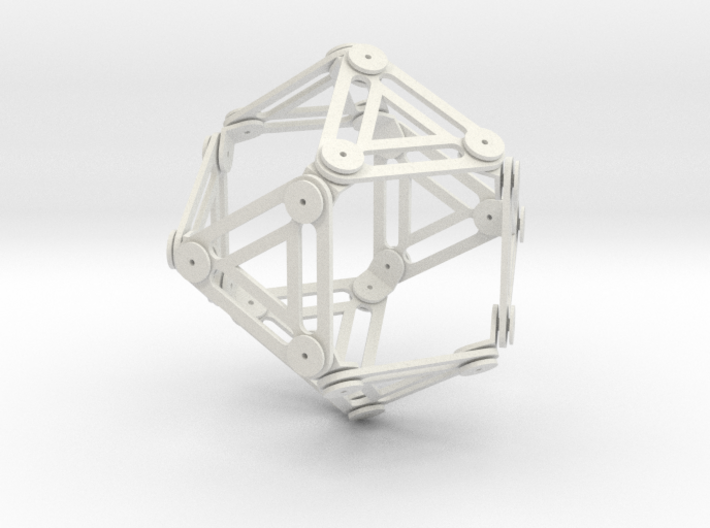 Jointed Jitterbug a.k.a Cuboctahedron a.k.a Vector 3d printed 